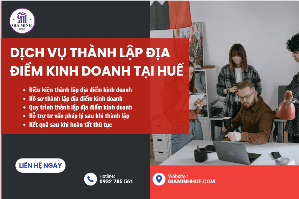 Nộp hồ sơ địa điểm kinh doanh tại Huế